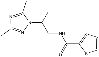 N-[2-(3,5-dimethyl-1H-1,2,4-triazol-1-yl)propyl]-2-thiophenecarboxamide Structure