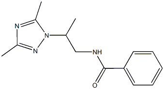 N-[2-(3,5-dimethyl-1H-1,2,4-triazol-1-yl)propyl]benzamide 구조식 이미지