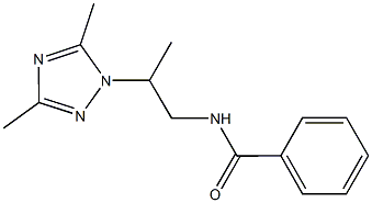 N-[2-(3,5-dimethyl-1H-1,2,4-triazol-1-yl)propyl]benzamide Structure