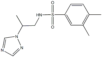 3,4-dimethyl-N-[2-(1H-1,2,4-triazol-1-yl)propyl]benzenesulfonamide 구조식 이미지