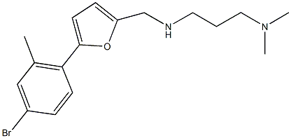 N-{[5-(4-bromo-2-methylphenyl)-2-furyl]methyl}-N-[3-(dimethylamino)propyl]amine Structure