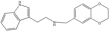 N-(2,3-dihydro-1,4-benzodioxin-6-ylmethyl)-N-[2-(1H-indol-3-yl)ethyl]amine Structure