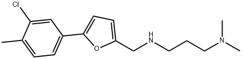 N-{[5-(3-chloro-4-methylphenyl)-2-furyl]methyl}-N-[3-(dimethylamino)propyl]amine Structure