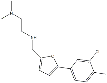 N-{[5-(3-chloro-4-methylphenyl)-2-furyl]methyl}-N-[2-(dimethylamino)ethyl]amine 구조식 이미지