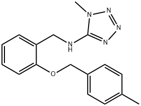 N-{2-[(4-methylbenzyl)oxy]benzyl}-N-(1-methyl-1H-tetraazol-5-yl)amine Structure