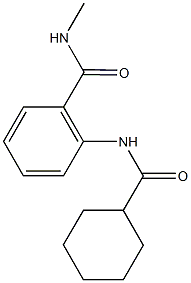 2-[(cyclohexylcarbonyl)amino]-N-methylbenzamide Structure