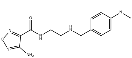 4-amino-N-(2-{[4-(dimethylamino)benzyl]amino}ethyl)-1,2,5-oxadiazole-3-carboxamide Structure