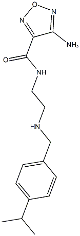 4-amino-N-{2-[(4-isopropylbenzyl)amino]ethyl}-1,2,5-oxadiazole-3-carboxamide Structure