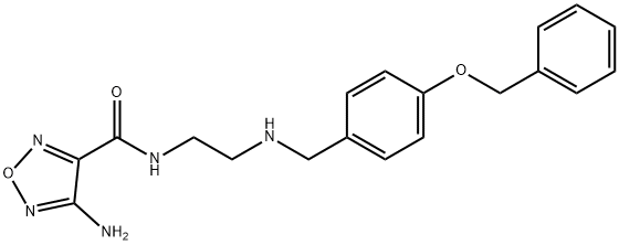 4-amino-N-(2-{[4-(benzyloxy)benzyl]amino}ethyl)-1,2,5-oxadiazole-3-carboxamide 구조식 이미지