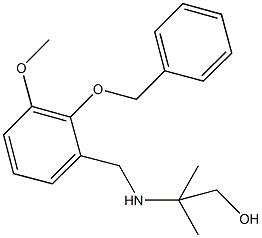 2-{[2-(benzyloxy)-3-methoxybenzyl]amino}-2-methyl-1-propanol Structure