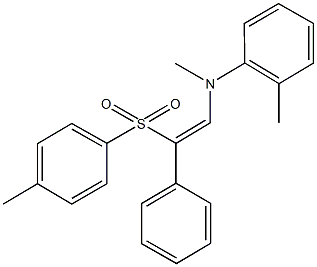 N-methyl-N-(2-methylphenyl)-N-{2-[(4-methylphenyl)sulfonyl]-2-phenylvinyl}amine 구조식 이미지