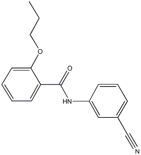 N-(3-cyanophenyl)-2-propoxybenzamide 구조식 이미지