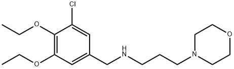 N-(3-chloro-4,5-diethoxybenzyl)-N-[3-(4-morpholinyl)propyl]amine 구조식 이미지