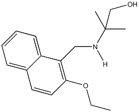 2-{[(2-ethoxy-1-naphthyl)methyl]amino}-2-methyl-1-propanol Structure