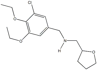 N-(3-chloro-4,5-diethoxybenzyl)-N-(tetrahydro-2-furanylmethyl)amine 구조식 이미지