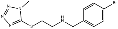 N-(4-bromobenzyl)-N-{2-[(1-methyl-1H-tetraazol-5-yl)sulfanyl]ethyl}amine 구조식 이미지