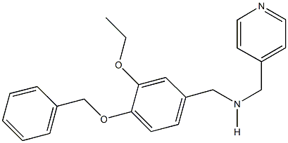 N-[4-(benzyloxy)-3-ethoxybenzyl]-N-(4-pyridinylmethyl)amine Structure