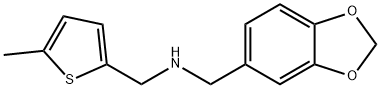 N-(1,3-benzodioxol-5-ylmethyl)-N-[(5-methyl-2-thienyl)methyl]amine 구조식 이미지