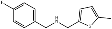 N-(4-fluorobenzyl)-N-[(5-methyl-2-thienyl)methyl]amine 구조식 이미지