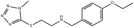 N-(4-ethoxybenzyl)-N-{2-[(1-methyl-1H-tetraazol-5-yl)sulfanyl]ethyl}amine 구조식 이미지