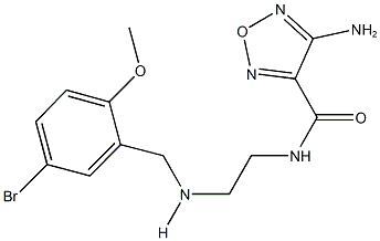 4-amino-N-{2-[(5-bromo-2-methoxybenzyl)amino]ethyl}-1,2,5-oxadiazole-3-carboxamide Structure