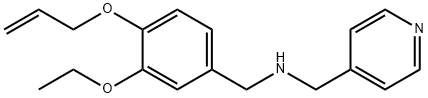 N-[4-(allyloxy)-3-ethoxybenzyl]-N-(4-pyridinylmethyl)amine 구조식 이미지