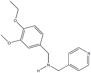 N-(4-ethoxy-3-methoxybenzyl)-N-(4-pyridinylmethyl)amine 구조식 이미지