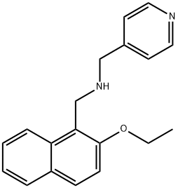 N-[(2-ethoxy-1-naphthyl)methyl]-N-(4-pyridinylmethyl)amine Structure