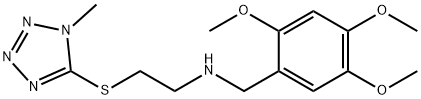2-[(1-methyl-1H-tetraazol-5-yl)sulfanyl]-N-(2,4,5-trimethoxybenzyl)ethanamine Structure