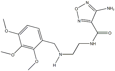 4-amino-N-{2-[(2,3,4-trimethoxybenzyl)amino]ethyl}-1,2,5-oxadiazole-3-carboxamide 구조식 이미지