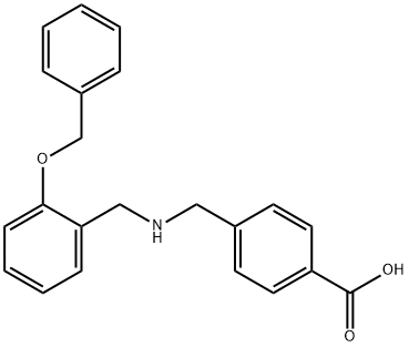 4-({[2-(benzyloxy)benzyl]amino}methyl)benzoic acid 구조식 이미지