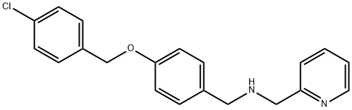 N-{4-[(4-chlorobenzyl)oxy]benzyl}-N-(2-pyridinylmethyl)amine 구조식 이미지