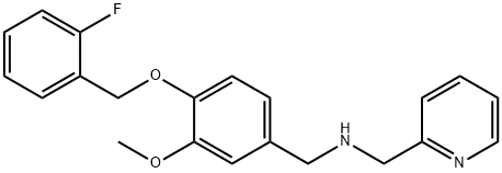 N-{4-[(2-fluorobenzyl)oxy]-3-methoxybenzyl}-N-(2-pyridinylmethyl)amine 구조식 이미지