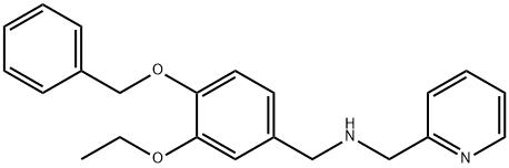 N-[4-(benzyloxy)-3-ethoxybenzyl]-N-(2-pyridinylmethyl)amine 구조식 이미지