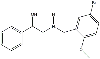 2-[(5-bromo-2-methoxybenzyl)amino]-1-phenylethanol Structure