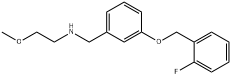 N-{3-[(2-fluorobenzyl)oxy]benzyl}-N-(2-methoxyethyl)amine Structure