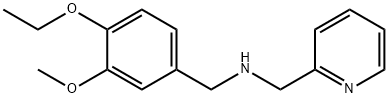 N-(4-ethoxy-3-methoxybenzyl)-N-(2-pyridinylmethyl)amine Structure