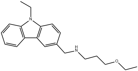 N-(3-ethoxypropyl)-N-[(9-ethyl-9H-carbazol-3-yl)methyl]amine 구조식 이미지