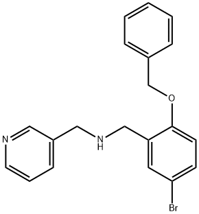 N-[2-(benzyloxy)-5-bromobenzyl]-N-(3-pyridinylmethyl)amine Structure