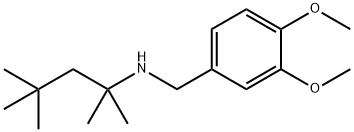 N-(3,4-dimethoxybenzyl)-N-(1,1,3,3-tetramethylbutyl)amine 구조식 이미지