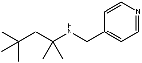 N-(4-pyridinylmethyl)-N-(1,1,3,3-tetramethylbutyl)amine 구조식 이미지