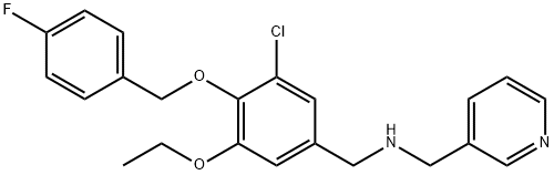 N-{3-chloro-5-ethoxy-4-[(4-fluorobenzyl)oxy]benzyl}-N-(3-pyridinylmethyl)amine 구조식 이미지