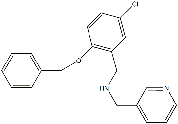 N-[2-(benzyloxy)-5-chlorobenzyl]-N-(3-pyridinylmethyl)amine 구조식 이미지