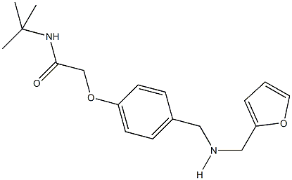 N-(tert-butyl)-2-(4-{[(2-furylmethyl)amino]methyl}phenoxy)acetamide Structure