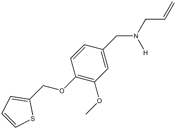 N-allyl-N-[3-methoxy-4-(2-thienylmethoxy)benzyl]amine 구조식 이미지