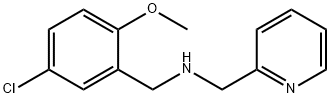 N-(5-chloro-2-methoxybenzyl)-N-(2-pyridinylmethyl)amine 구조식 이미지