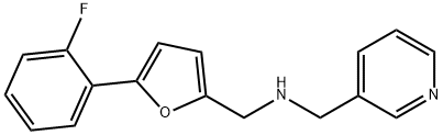 N-{[5-(2-fluorophenyl)-2-furyl]methyl}-N-(3-pyridinylmethyl)amine 구조식 이미지