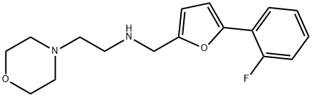 N-{[5-(2-fluorophenyl)-2-furyl]methyl}-N-[2-(4-morpholinyl)ethyl]amine 구조식 이미지