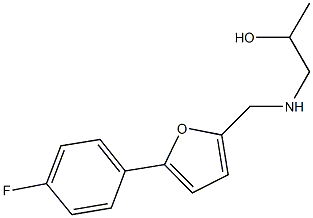 1-({[5-(4-fluorophenyl)-2-furyl]methyl}amino)-2-propanol Structure