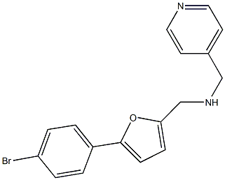 [5-(4-bromophenyl)-2-furyl]-N-(4-pyridinylmethyl)methanamine 구조식 이미지